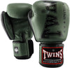 Twins Special BGVL 8 Boxing Gloves - Genuine Leather - Green / Black