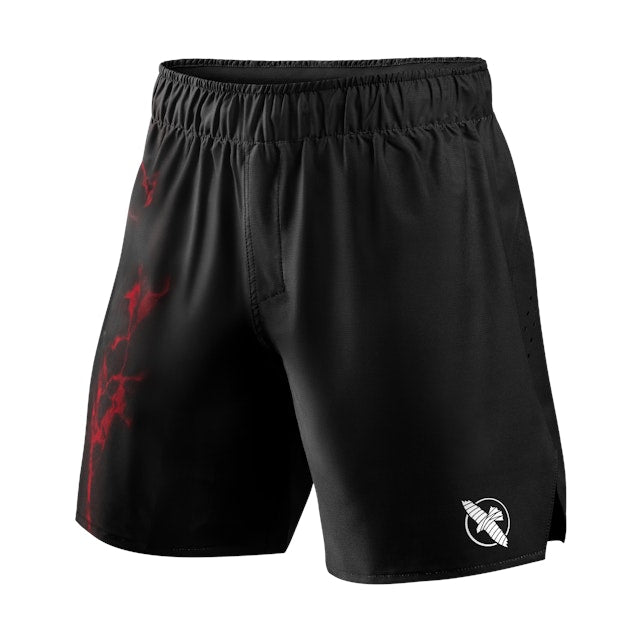 UFC BJJ Heren Grappling Shorts - Zwart / Rood