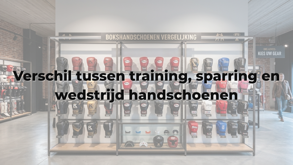 Verschil tussen training, sparring en wedstrijd handschoenen