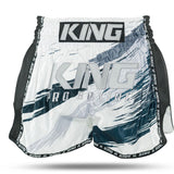 King Pro Boxing Storm 2 Muay Thai Shorts - wit/donkerblauw
