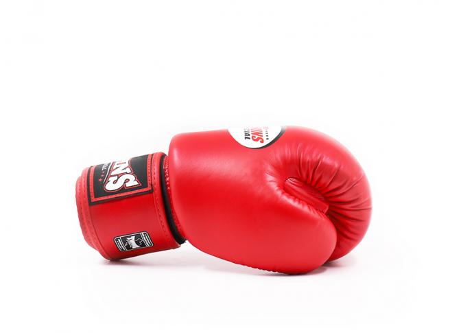 Twins Special BGVL 3 Boxing Gloves - Genuine Leather - Red