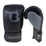 Booster Fight Gear - Rapid Strike Boxing Gloves - Genuine Leather - Black/Grey