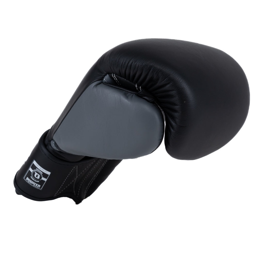 Booster Fight Gear - Rapid Strike Boxing Gloves - Genuine Leather - Black/Grey