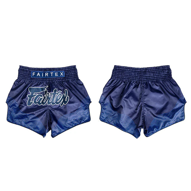 Fairtex BS1930 Muay Thai Shorts - Blue Ocean - Blauw
