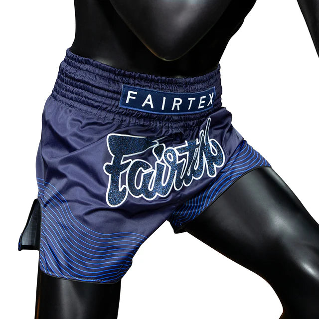 Fairtex BS1930 Muay Thai Shorts - Blue Ocean - Blauw