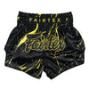 Fairtex Muay Thai Shorts - BS1947 Black Marble - zwart/goud