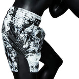Fairtex Muay Thai Shorts - BS1948 Grunge White - Wit / Zwart