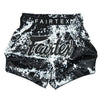 Fairtex Muay Thai Shorts - BS1949 Grunge Black - Zwart / Wit