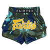 Fairtex Muay Thai Shorts - BS1954 Matrix - Groen / Blauw
