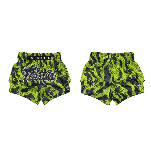 Fairtex Muay Thai Shorts - BS1955 Raptor - Groen / Zwart