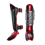 Booster Pro Range BSG V3 Scheenbeschermers - Zwart / Rood
