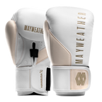 Hayabusa Mayweather Champ Boxing Gloves - White/Gold