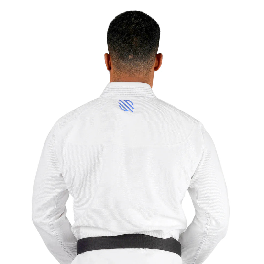 Sanabul Essential Lichtgewicht Braziliaanse Jiu Jitsu Gi - Voorgekrompen katoen - IBJJF goedgekeurd - Wit