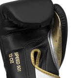 Adidas Speed 501 Bokshandschoenen - Zwart/Goud – detail van de handpalm en ventilatie