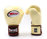 Twins Special BGVL 3 Boxing Gloves - Genuine Leather - Vanilla