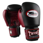 Twins Special BGVL 3 Boxing Gloves - Genuine Leather - Black / Burgundy