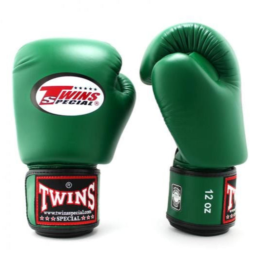 Twins Special BGVL 3 Bokshandschoenen - Echt Leer - Donkergroen