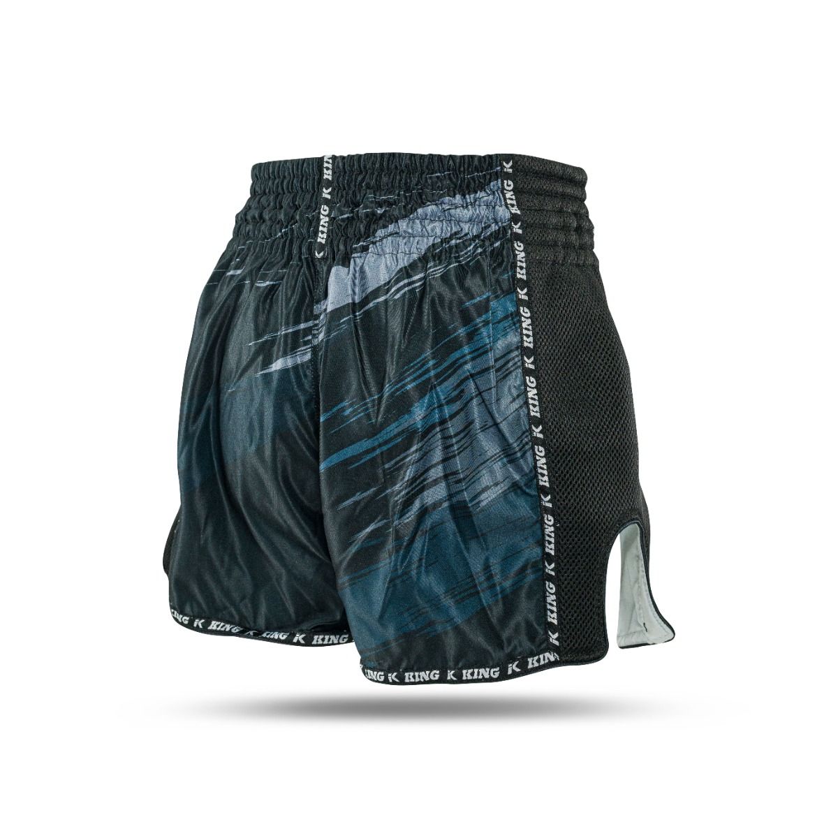 King Pro Boxing Storm 1 Muay Thai Shorts - zwart/donkerblauw