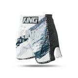 King Pro Boxing Storm 2 Muay Thai Shorts - wit/donkerblauw