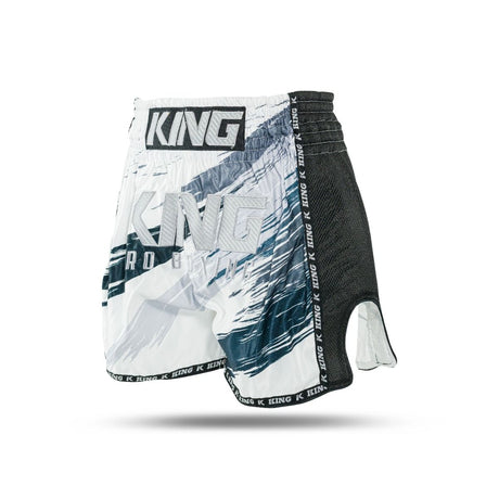 King Pro Boxing Storm 2 Muay Thai Shorts - white/dark blue