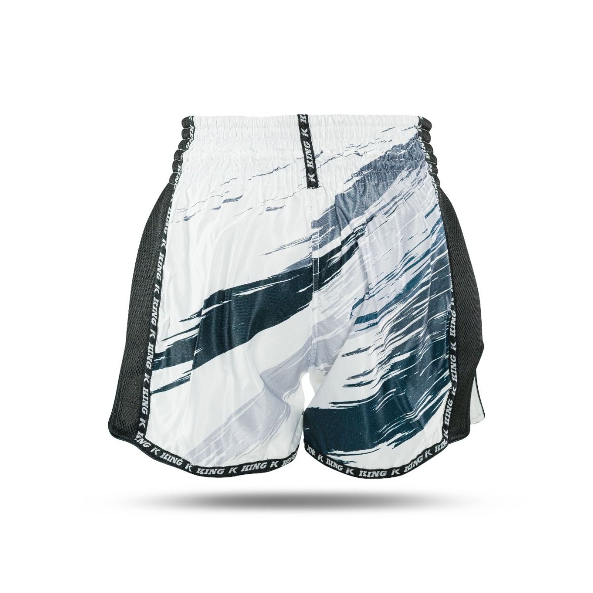 King Pro Boxing Storm 2 Muay Thai Shorts - wit/donkerblauw