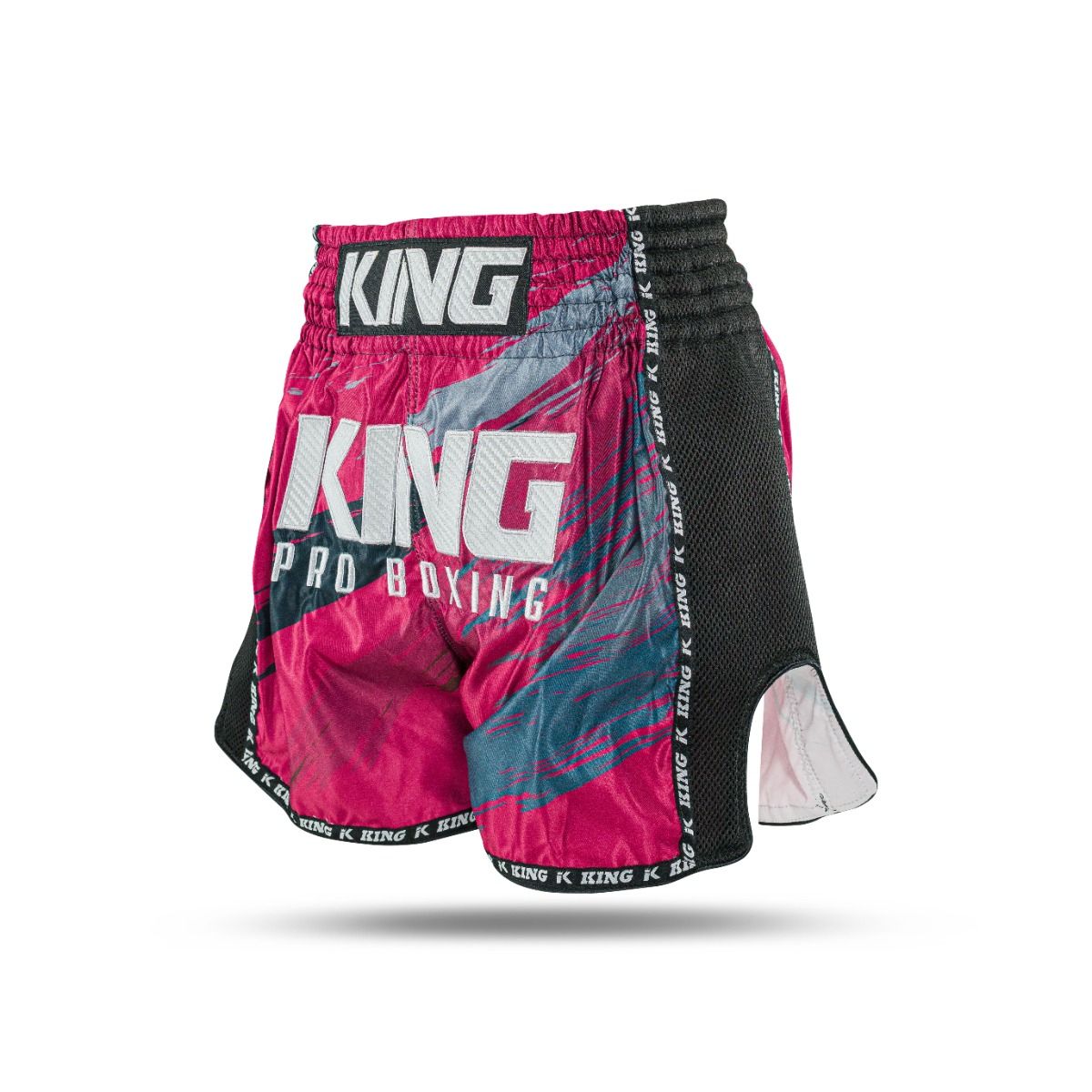 King Pro Boxing Storm 3 Muay Thai Shorts - rood/donkerblauw