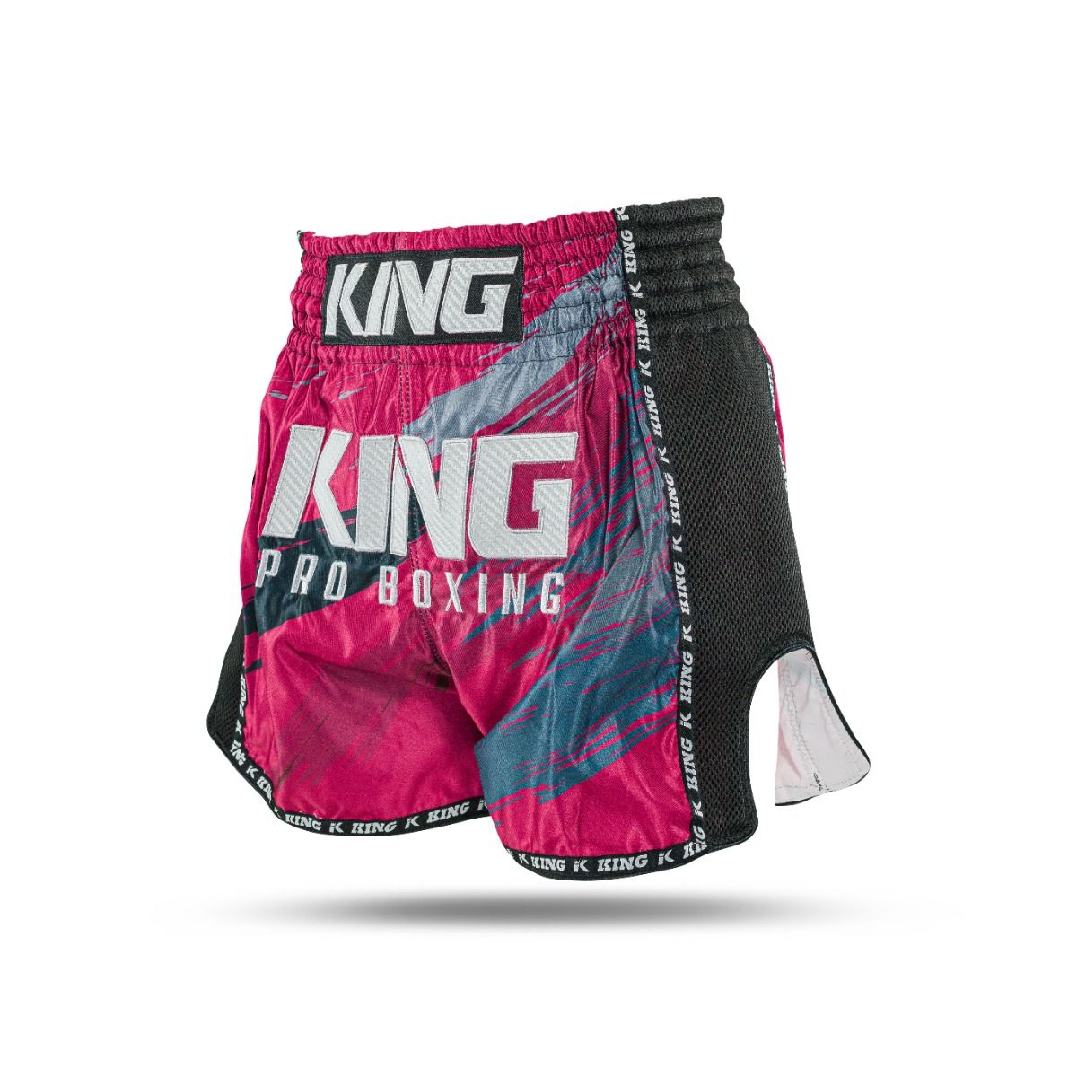King Pro Boxing Storm 3 Muay Thai Shorts - rood/donkerblauw