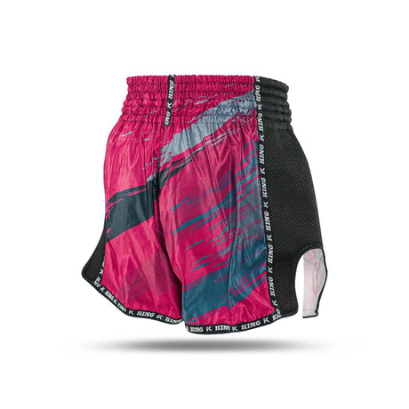 King Pro Boxing Storm 3 Muay Thai Shorts - red/dark blue