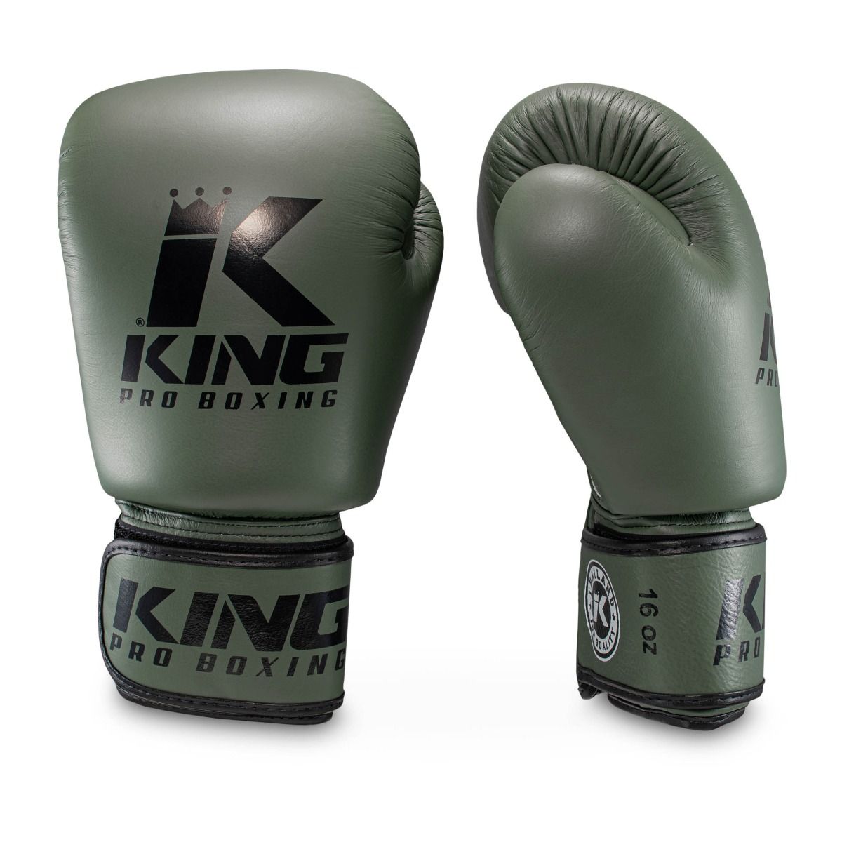 King Pro Boxing Boxhandschuhe - BGVL 3 - Olivgrün