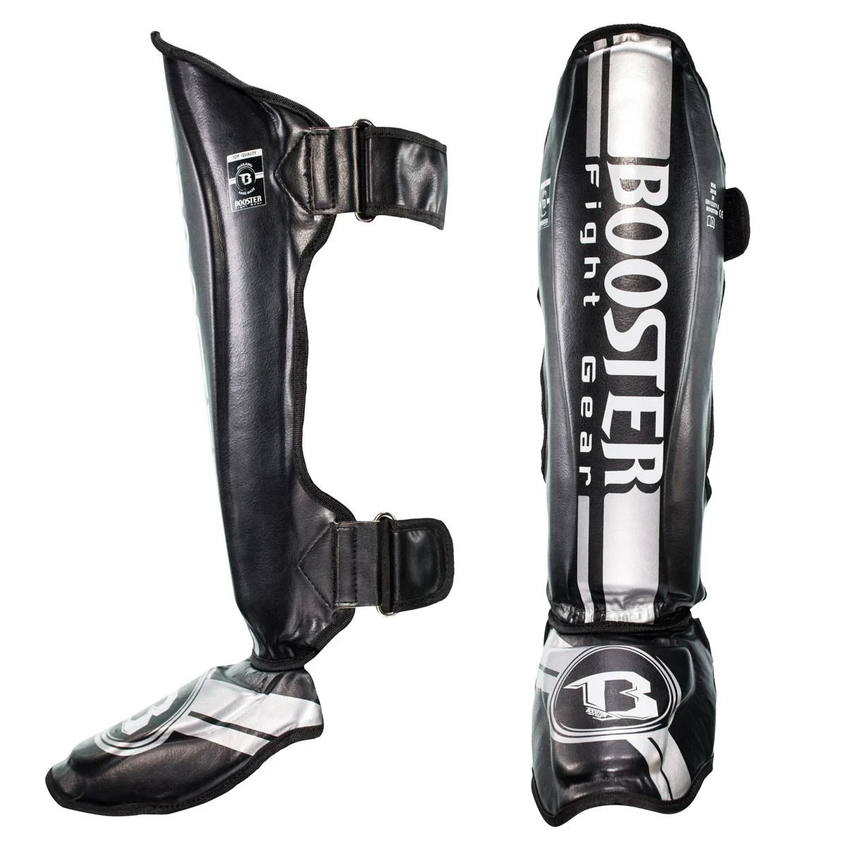 Booster Shin Guards BSG V3 - Black / Silver