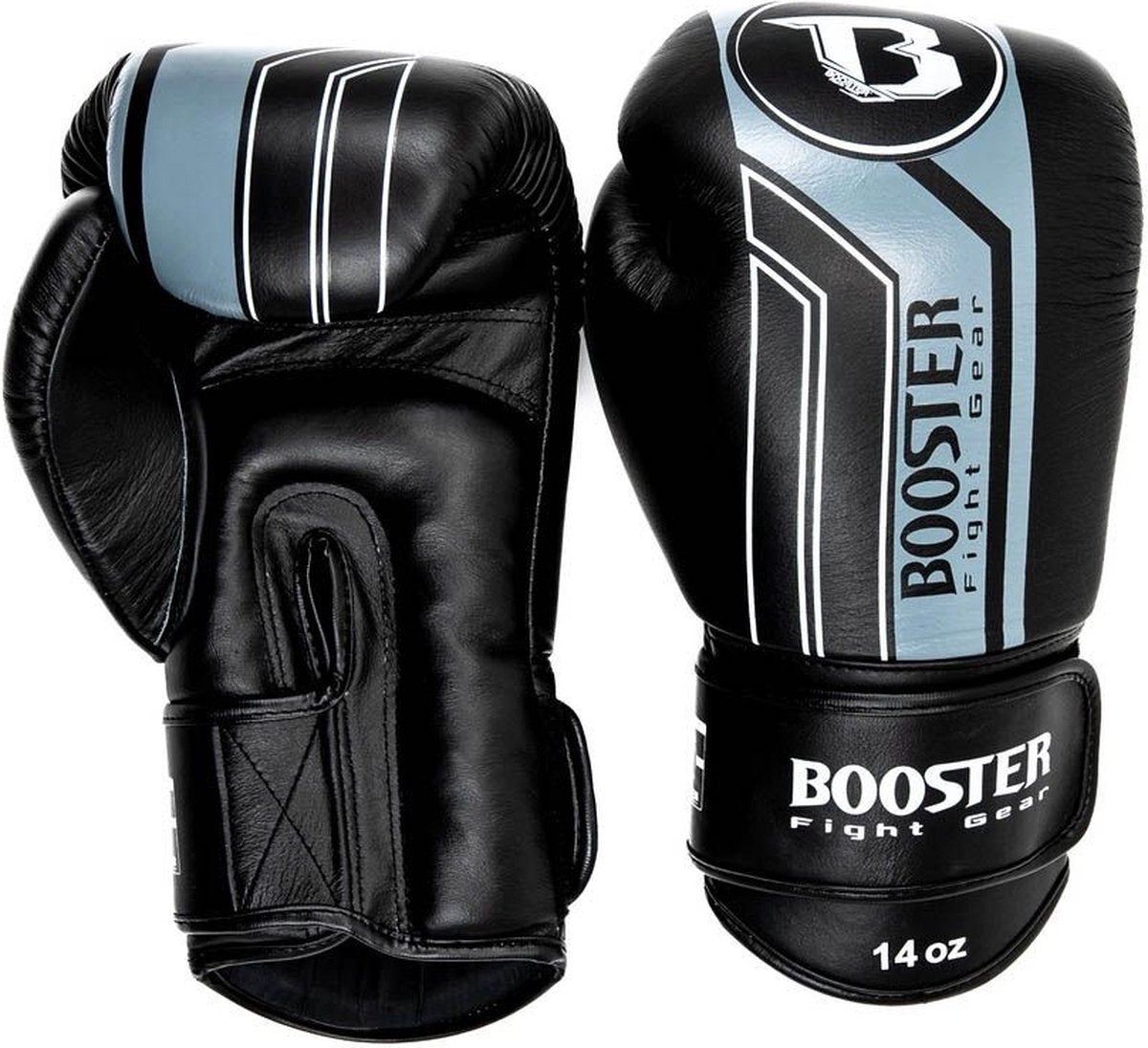 Booster Pro Range BGL V9 Bokshandschoenen - Echt Leer - zwart/grijs
