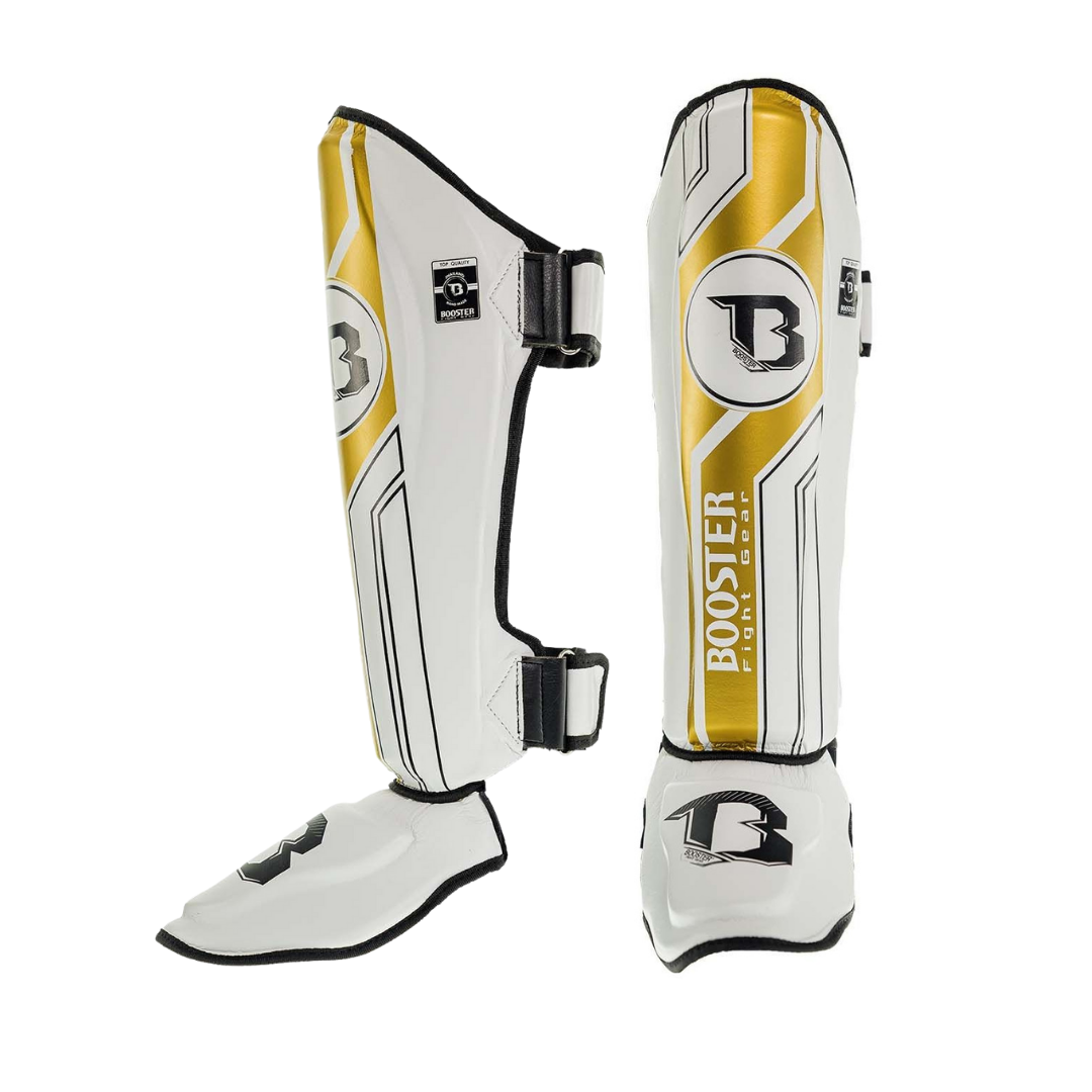 Booster Pro Range BSG V9 Schienbeinschoner - Weiß / Gold