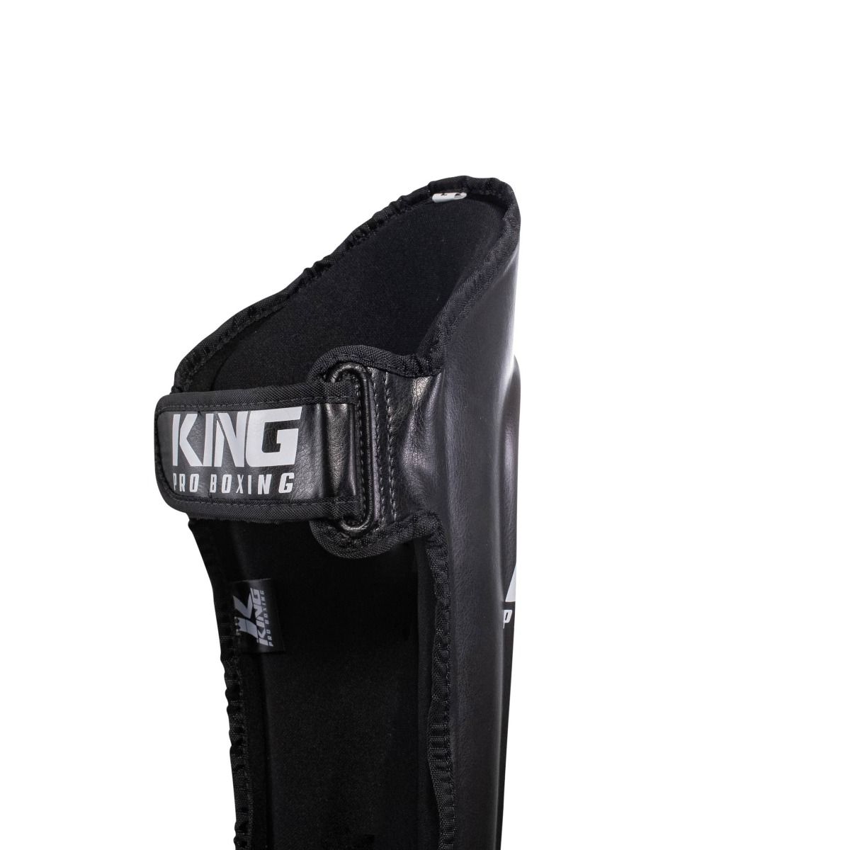 King Pro Boxing SGL 7 Kickboxing Shin Guards - black/white