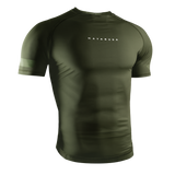 Hayabusa Core Short Sleeve Rashguard voor heren - Donkergroen