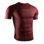 Hayabusa Core Short Sleeve Rashguard for Men - Dark Red