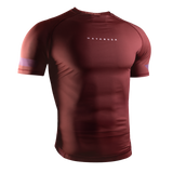 Hayabusa Core Short Sleeve Rashguard for Men - Dark Red