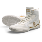 Hayabusa Mayweather Champ Boxing Shoes - White/Gold