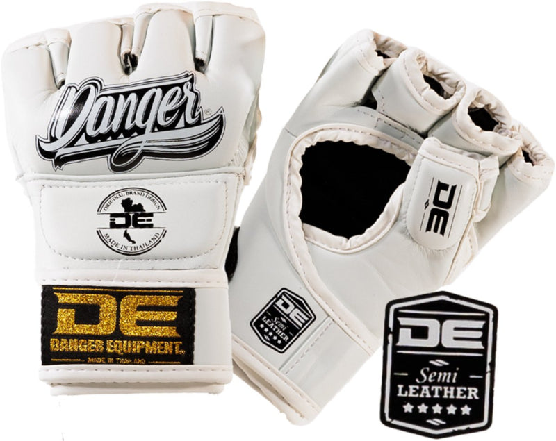 Danger Competition MMA handschoenen - semi-leer - Wit