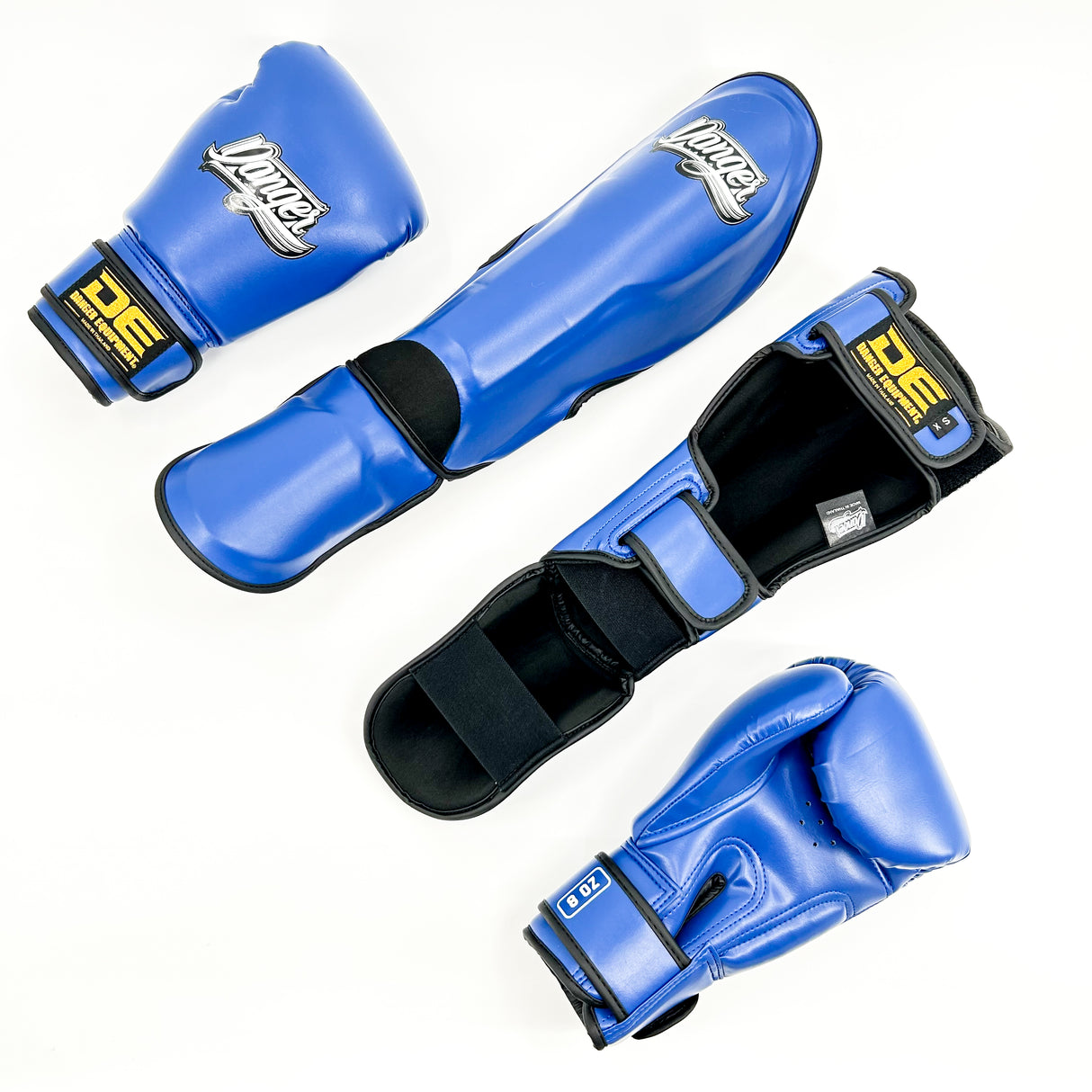 Danger Kinder Boxing Gloves - PU - Blue