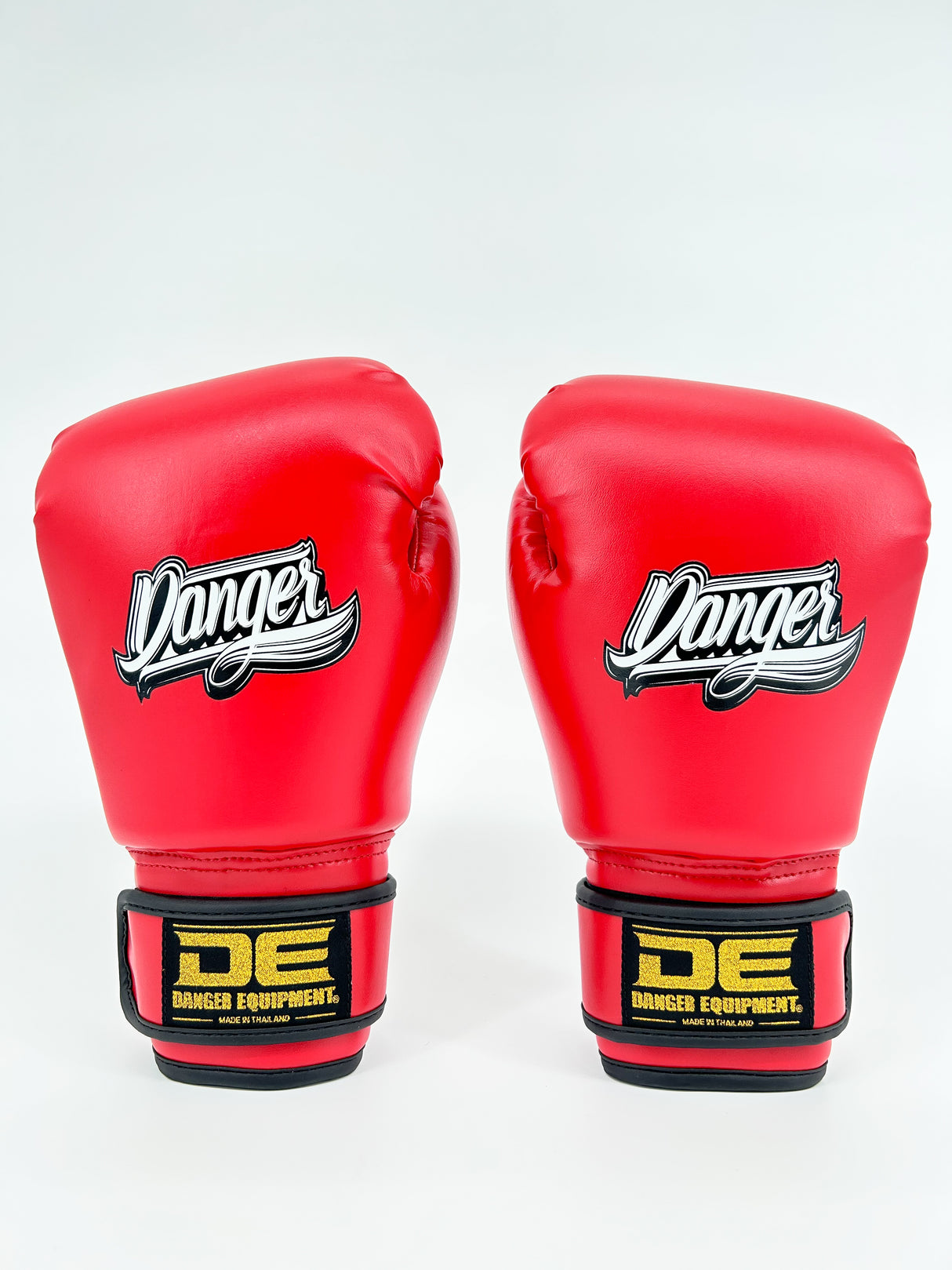 Danger Kinder Boxing Gloves - PU - Red