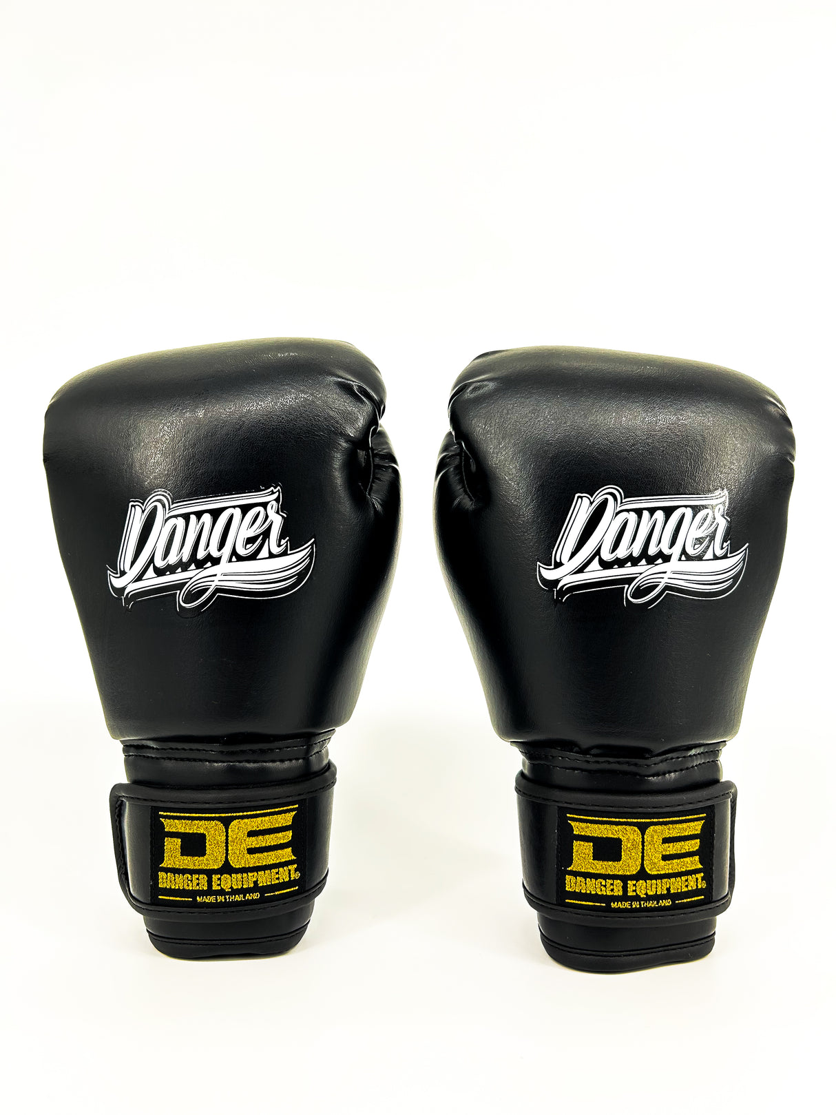 Danger Kinder Boxing Gloves - PU - Black