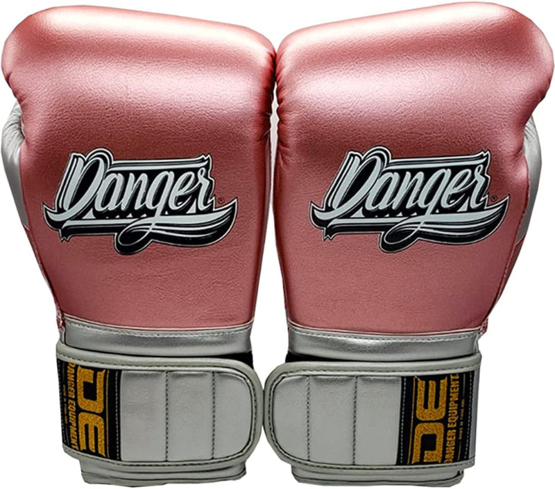 Danger Mexican Pride Rockstar Bokshandschoenen - Semi Leer - metaal Roze