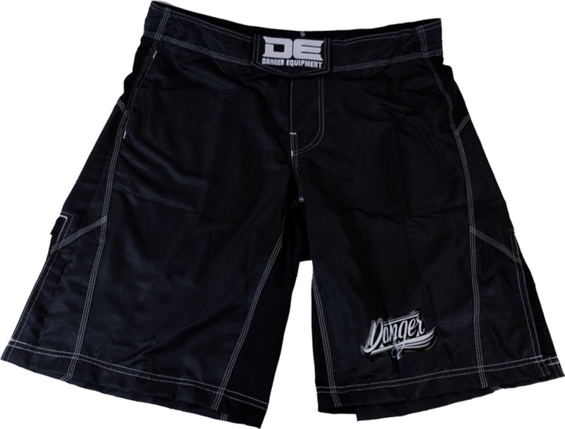 Danger MMA Short - Satin Microfiber - Black