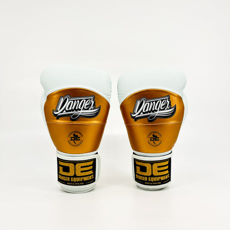 Danger Reborn Bokshandschoenen - microfiber - Wit/Goud