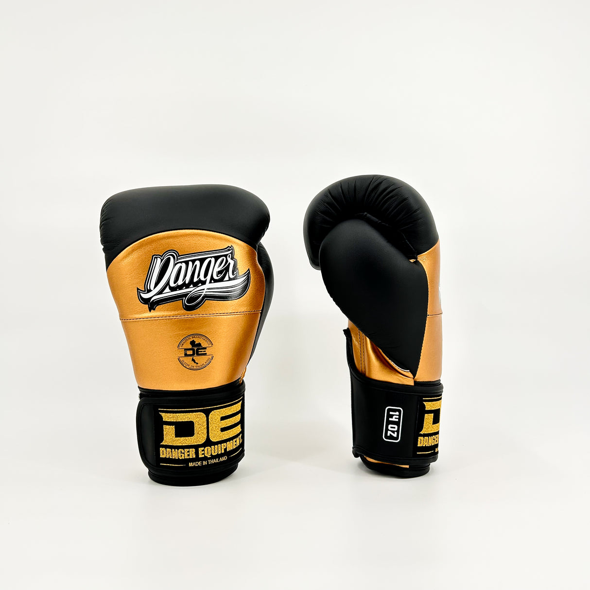 Danger Reborn Bokshandschoenen - microfiber - Zwart/Goud