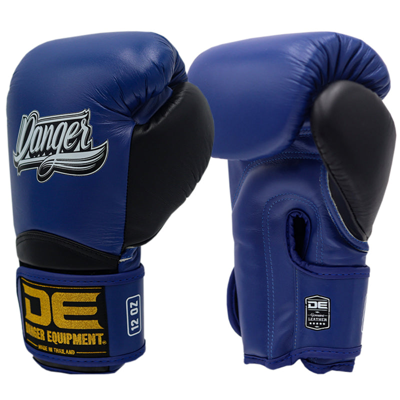 Danger Rocket Bokshandschoenen - Echt Leer - Blauw