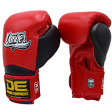 Danger Rocket Boxing Gloves - Genuine Leather - Red