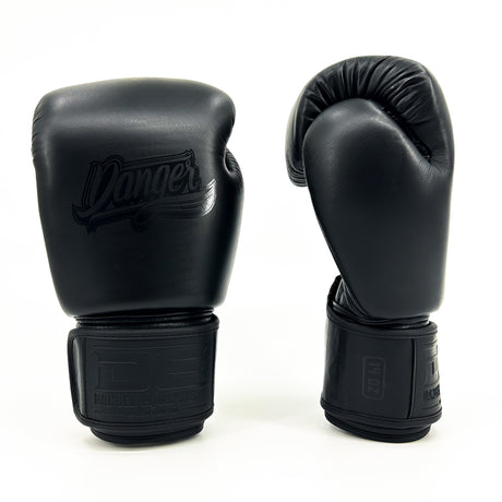 Danger Supermax Bokshandschoenen - Black Edition - Echt Leer - Zwart