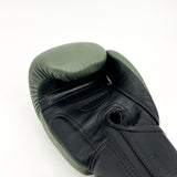 Danger Supermax Bokshandschoenen - Army Edition - Echt Leer - Legergroen