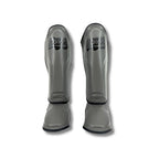 Danger Supermax Shin Guards - Grey Edition - Real Leather - Grey